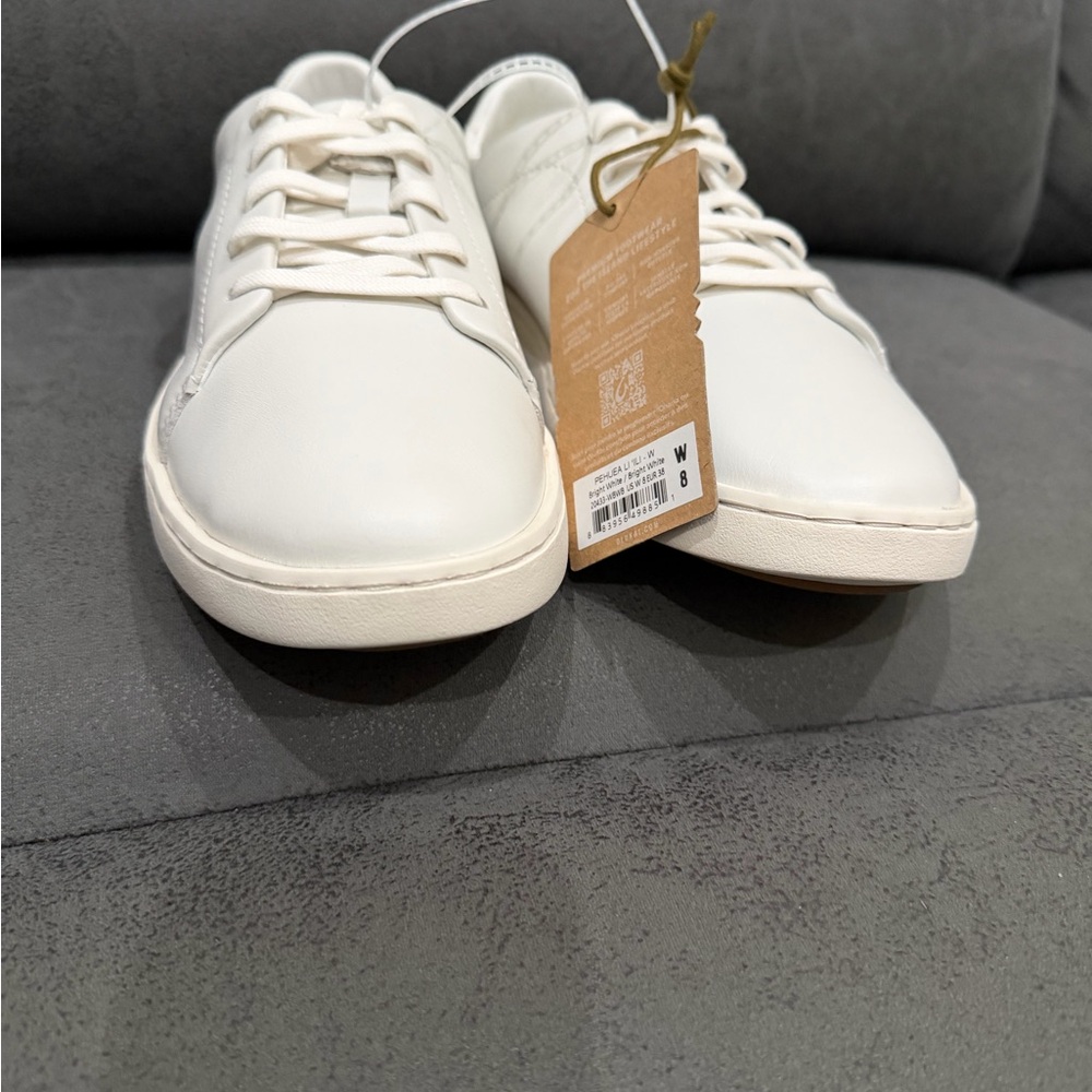 OluKai Pehuea Li Ili White Leather Women’s Slip On In Sneakers Shoes 8 8.5 New - Picture 8 of 10